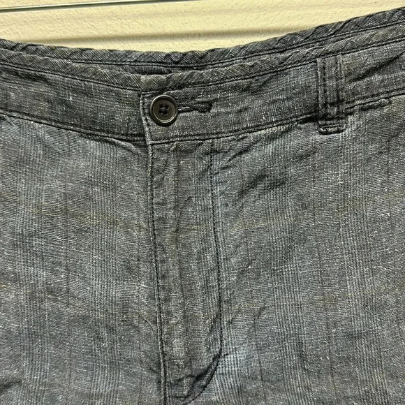 John Varvatos Men's Shorts Dark Gray Plaid Print 8.5" Inseam Size 32 - Picture 4 of 9